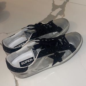 GOLDEN GOOSE low top glitter sneakers